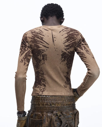 Personsoul Sun Totem Slim Long Sleeve Tee