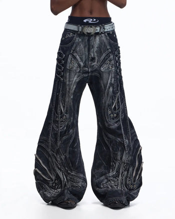 Personsoul Top-Grain Cowhide Axe-Shaped Belt