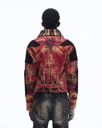 Personsoul Patchwork Knit Jacket