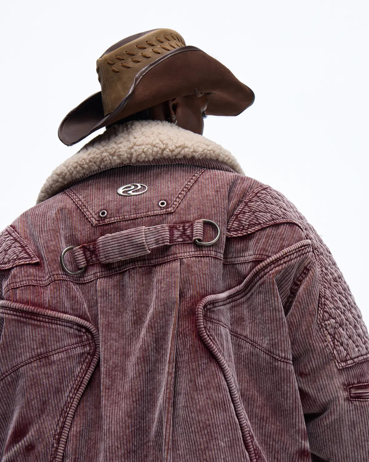 Personsoul Vintage Corduroy Puffer Jacket