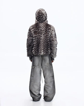 Personsoul Distressed Nubuck & Cowhide with Mushroom Studs Pants