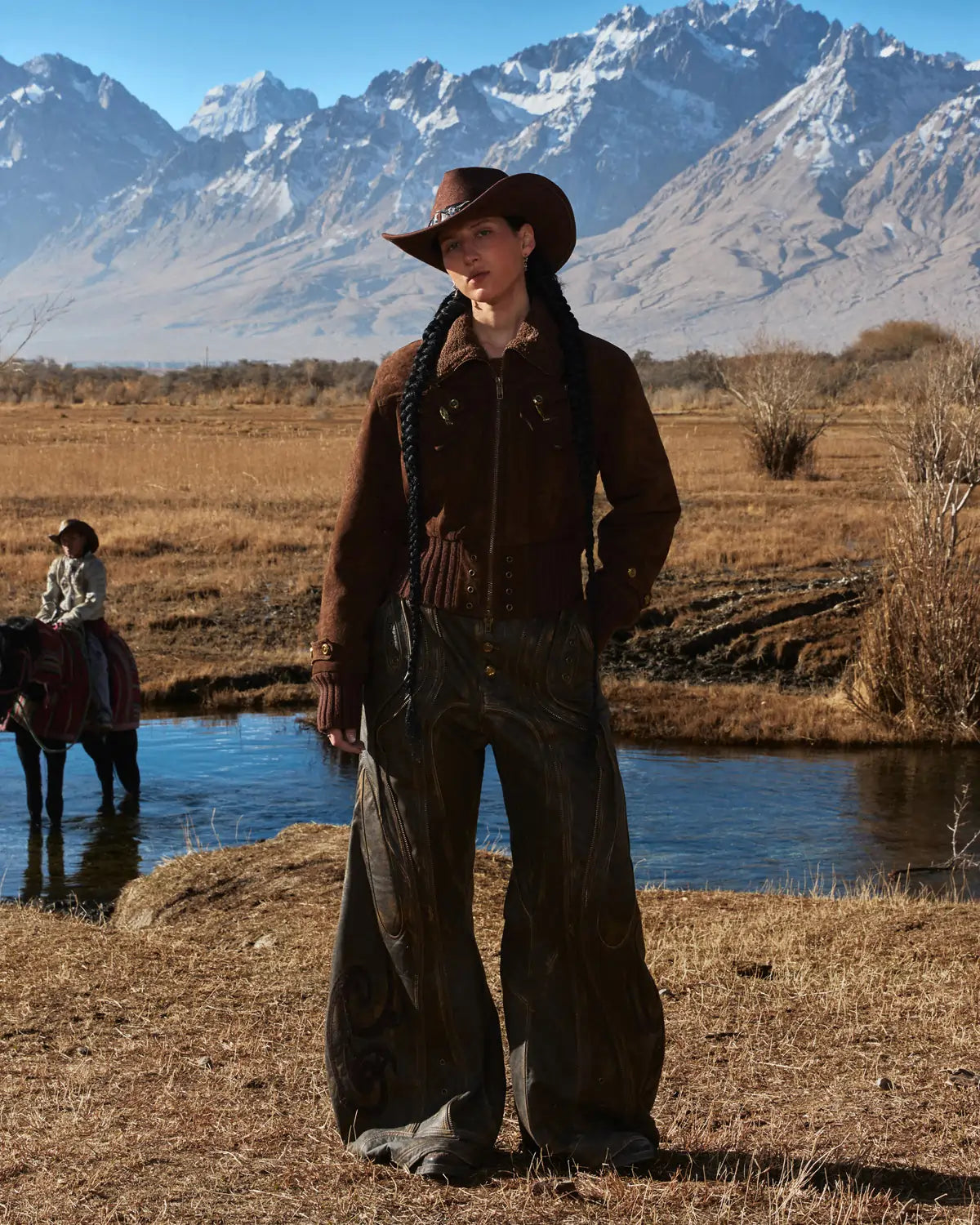 Personsoul Silk-finished Nubuck Cowhide Vintage Jacket