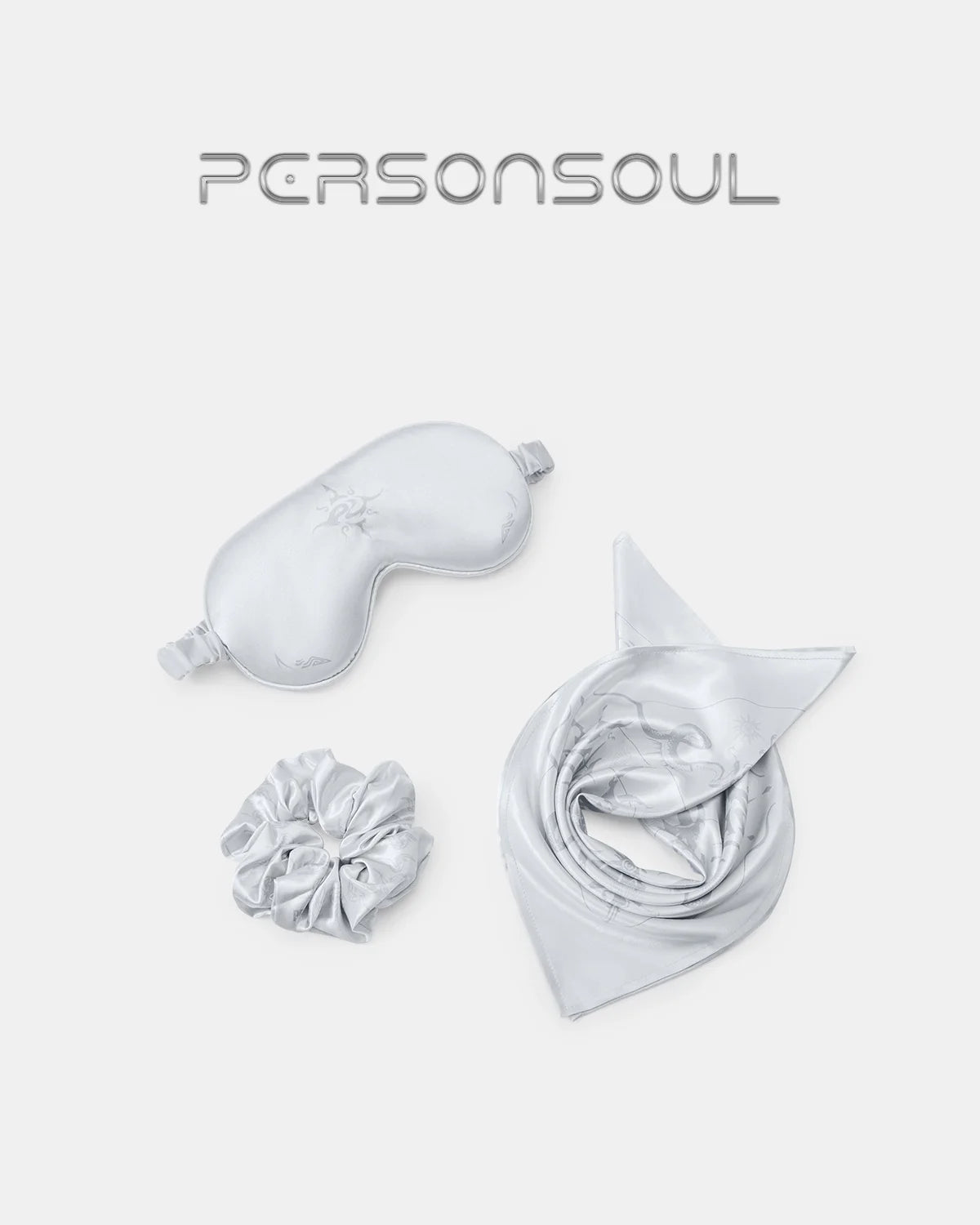 Personsoul Silk-like Scarf Set (3-Piece)