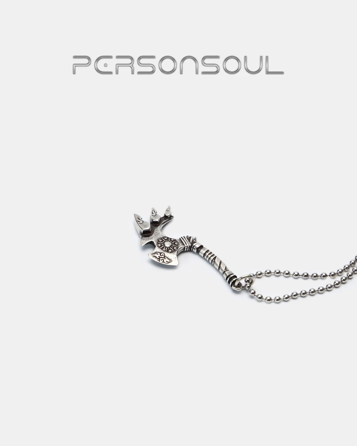 Personsoul Pangu Tomahawk Sterling Silver Necklace