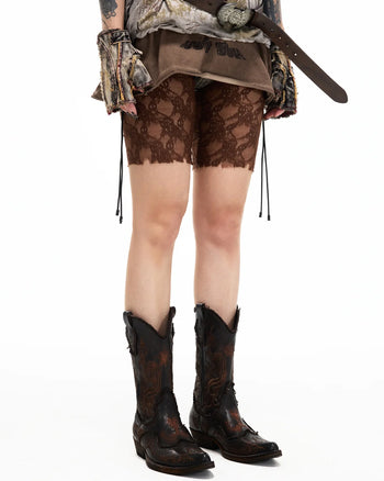 Personsoul Guardian Beast Frayed Denim Gloves