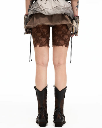 Personsoul Guardian Beast Frayed Denim Gloves