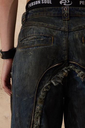 Personsoul Dirty Denim Jeans