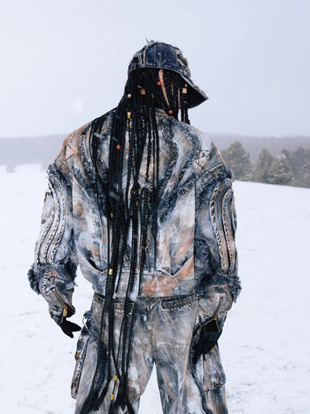 Graffiti Mud Wash Denim Jacket (only 60 pieces)