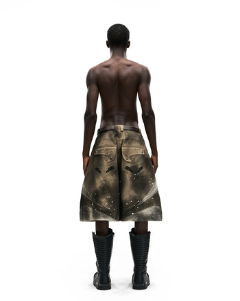 Personsoul Wavy Detachable Racing Denim Jeans