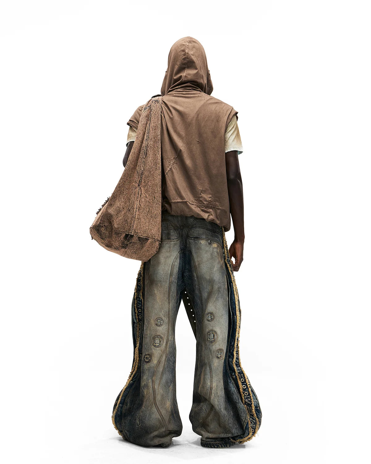 Personsoul Bagua Print Hooded Vest