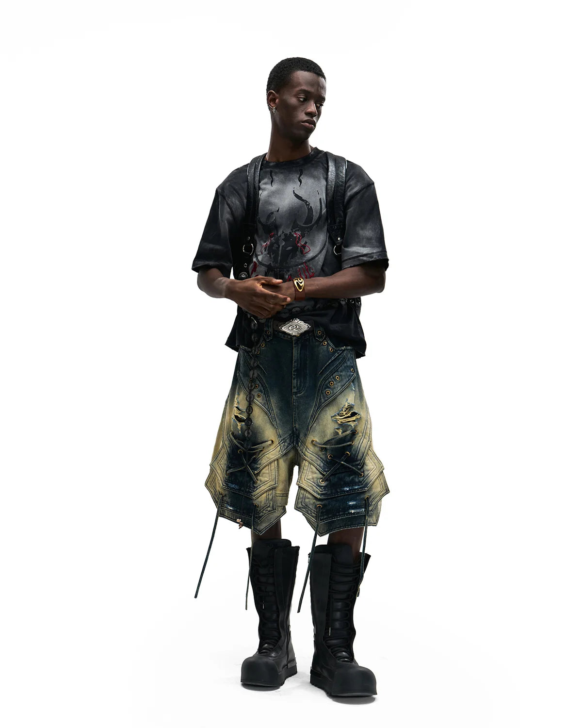 Personsoul Mythical Beast Totem Distressed T-Shirt