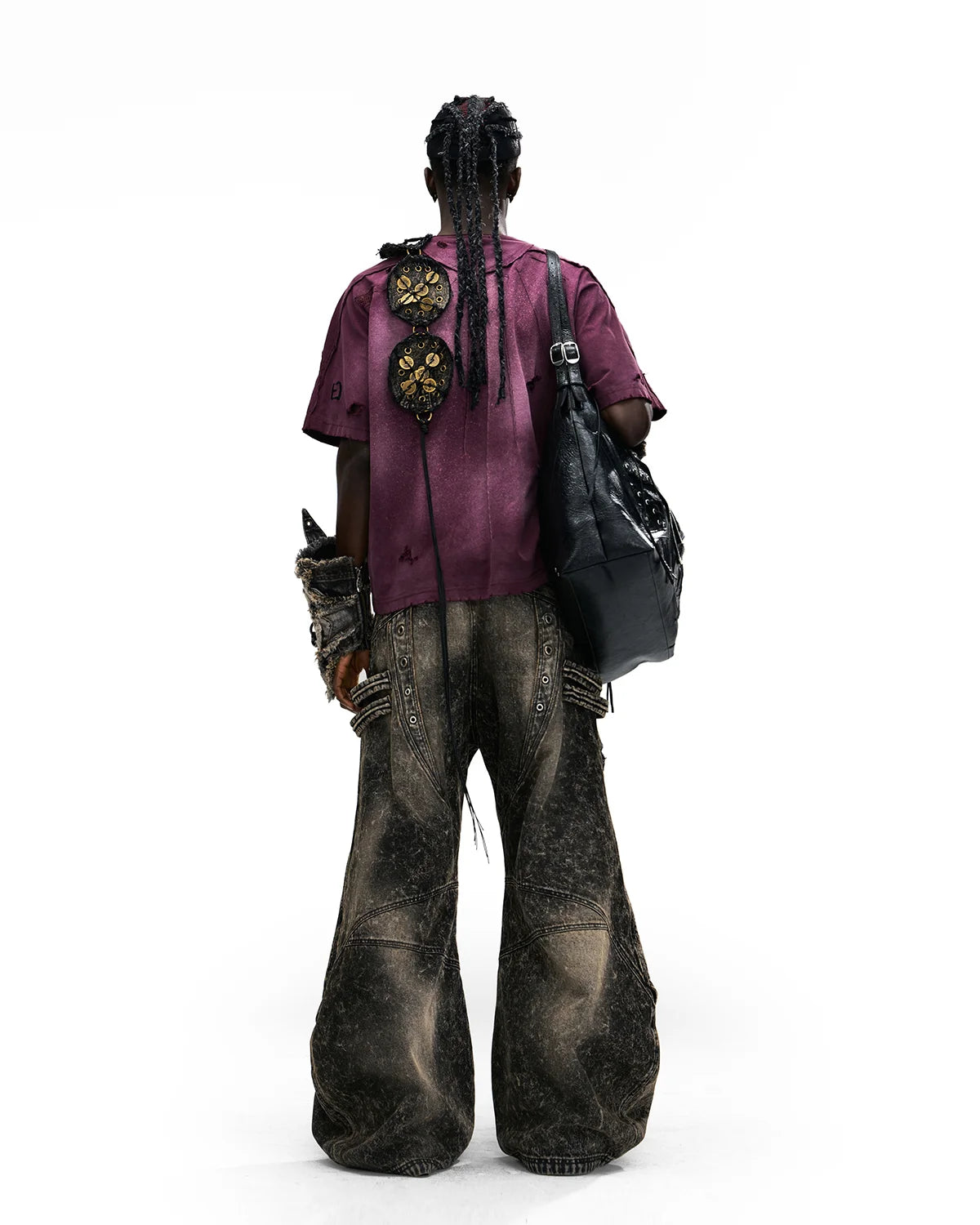 Personsoul Laser-Distressed Sun TotemT-Shirt