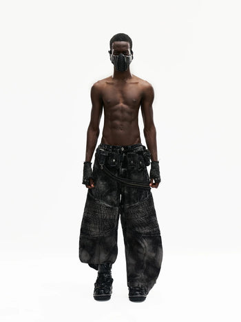 Personsoul Temperature-Reactive Curved Jeans with Bag Set