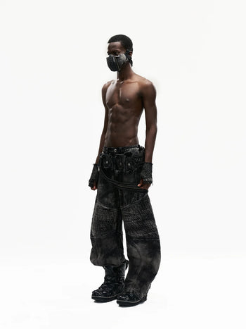 Personsoul Temperature-Reactive Curved Jeans with Bag Set