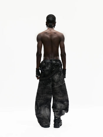 Personsoul Temperature-Reactive Curved Jeans with Bag Set