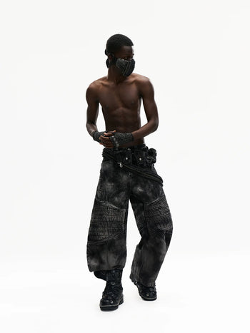 Personsoul Temperature-Reactive Curved Jeans with Bag Set