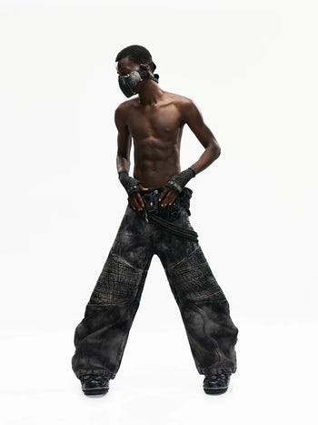 Personsoul Temperature-Reactive Curved Jeans with Bag Set