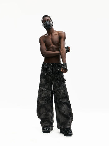 Personsoul Temperature-Reactive Curved Jeans with Bag Set