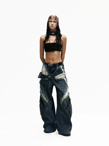Personsoul Armor Structured Raw Edge Jeans