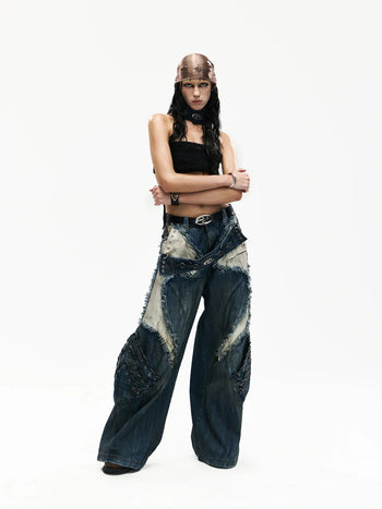 Personsoul Armor Structured Raw Edge Jeans