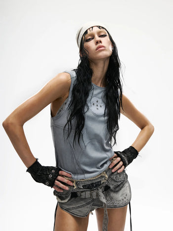 Deconstructed Armor Slim Tank Top