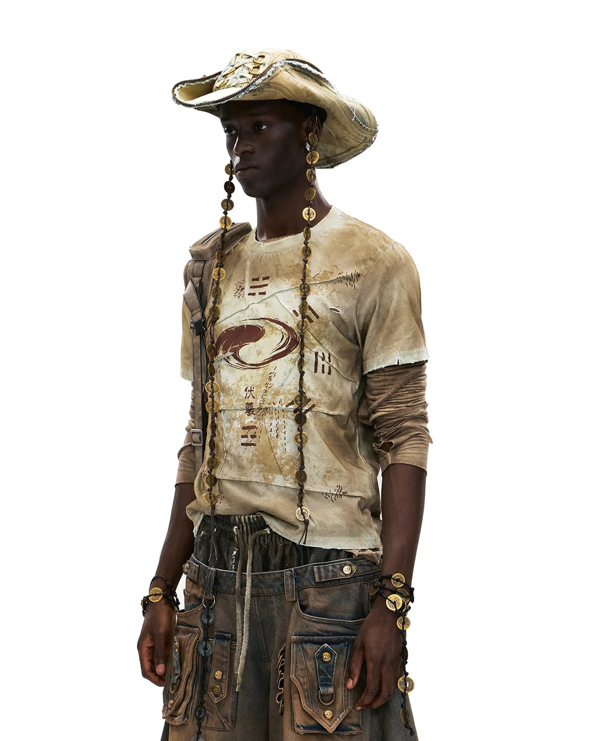 Personsoul Bagua Fuxi Printed T-Shirt