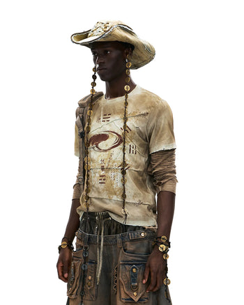 Personsoul Bagua Fuxi Printed T-Shirt