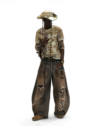 Personsoul Bagua Fuxi Printed T-Shirt