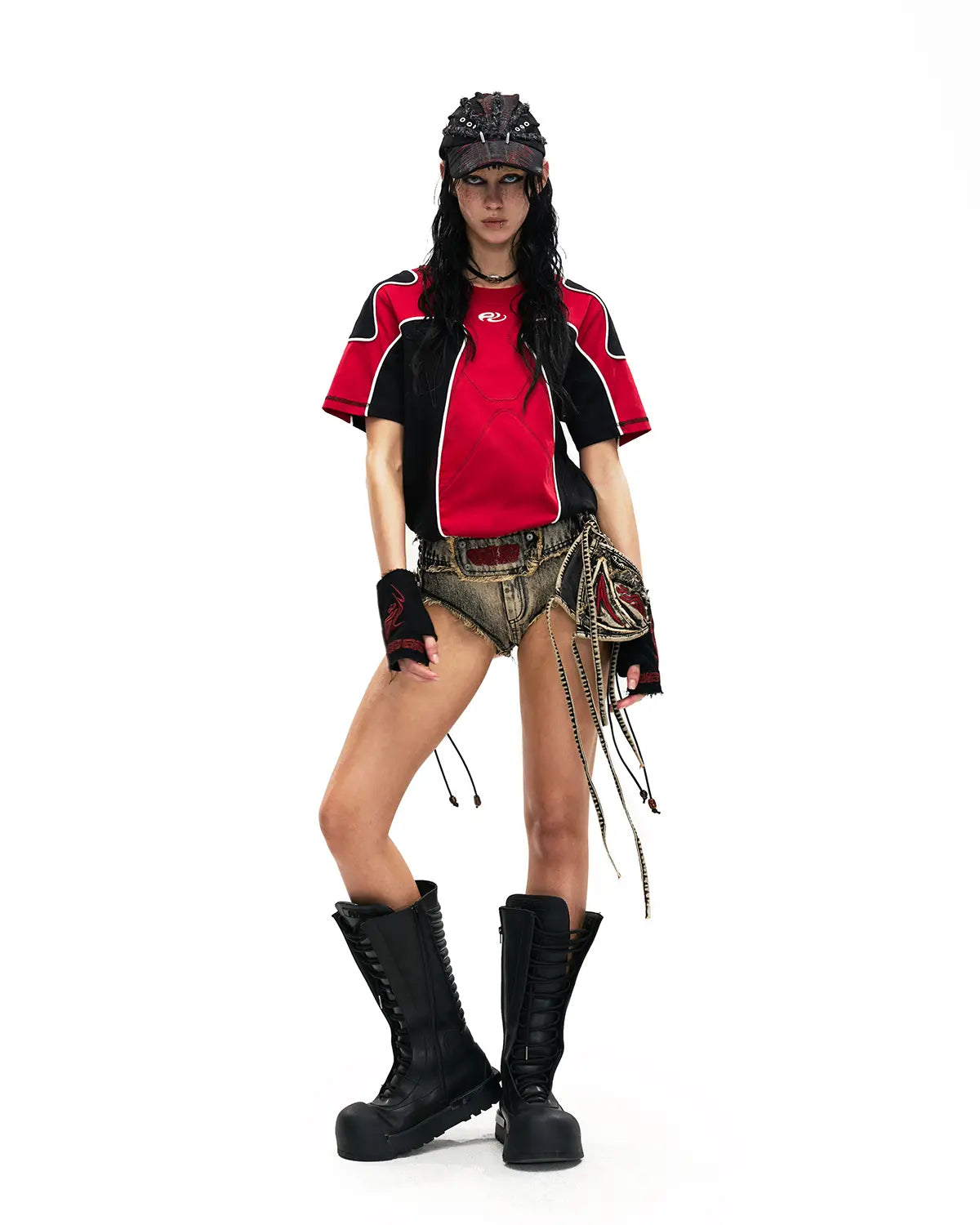 Personsoul Cooling Fitted Racing T-Shirt In Red