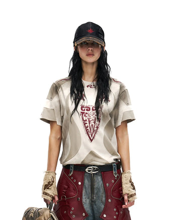 Personsoul Structured Fitted Beast Totem T-Shirt