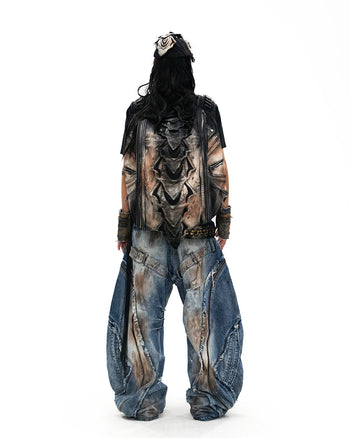 Personsoul Bagua Fuxi Printed T-Shirt In Black