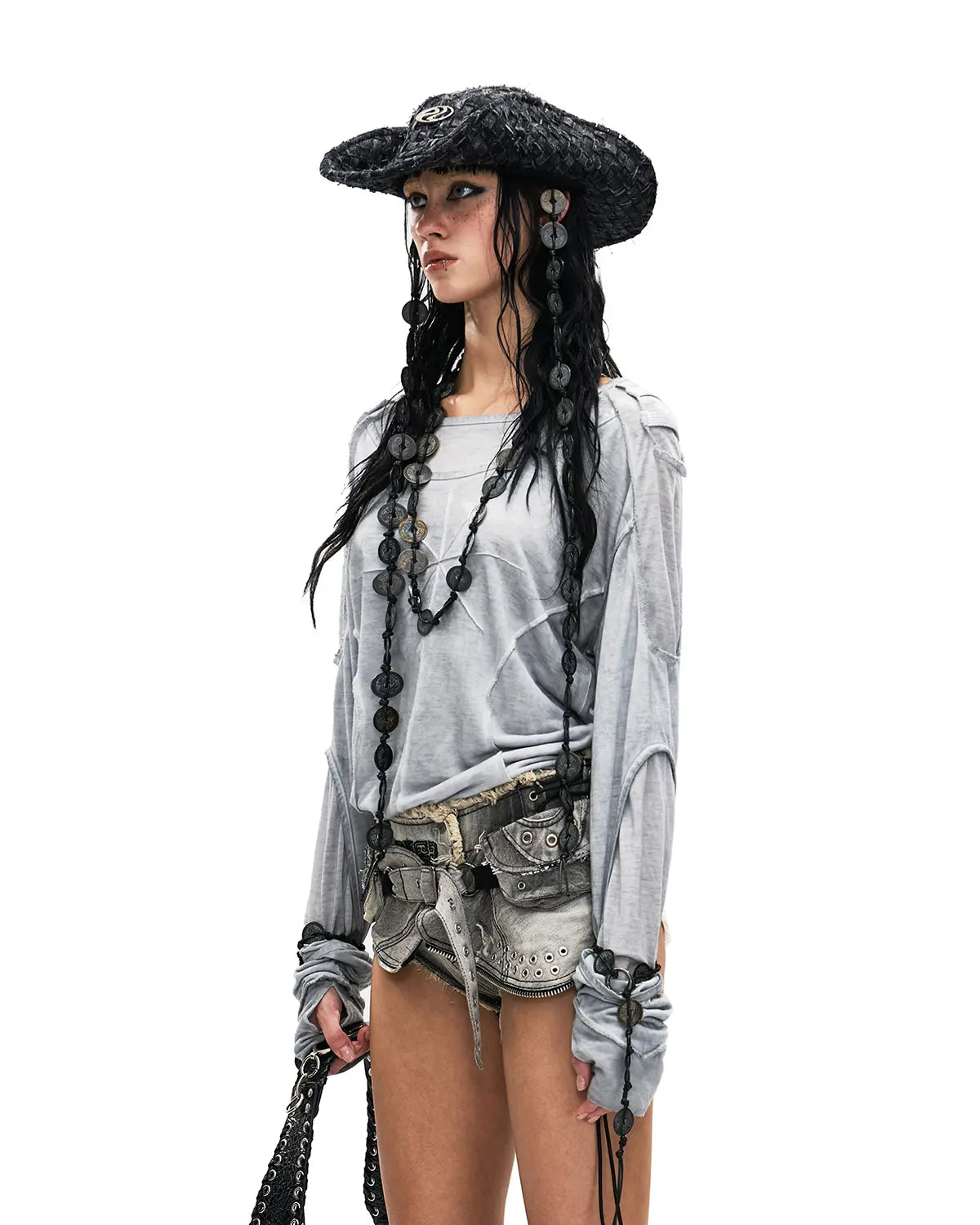 Personsoul Deconstructed Faux-Layer Long-Sleeve T-Shirt