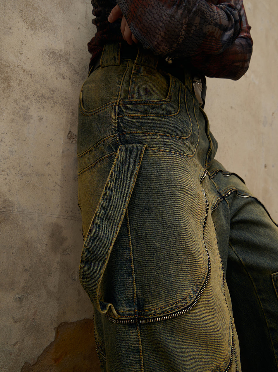 Personsoul Washing Gradient Denim Jeans main image 1
