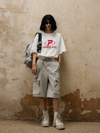 Personsoul Cargo Pocket Shorts