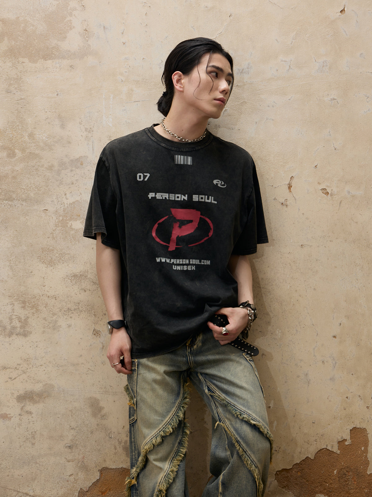 Personsoul Wash Vintage T-shirt