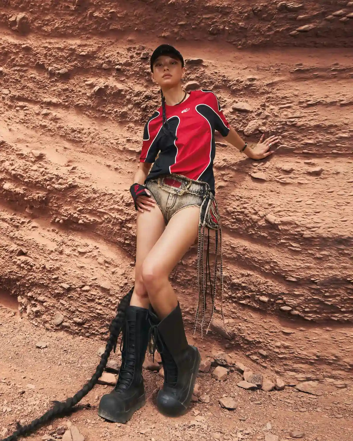 Personsoul Embroidered Mythical Beast Motif Bikini Bottom In Brown