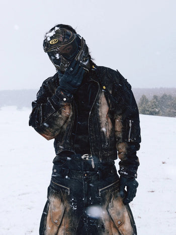 Personsoul Dirty Wash Denim Jacket 