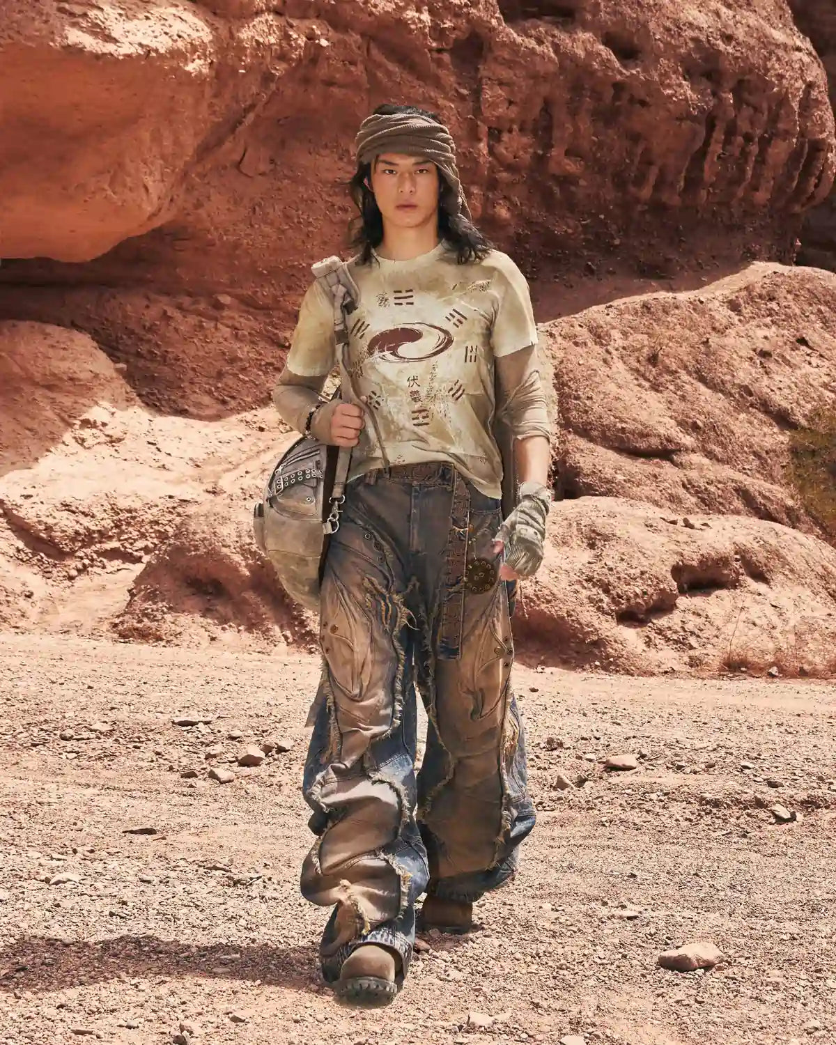 Personsoul Bagua Fuxi Printed T-Shirt