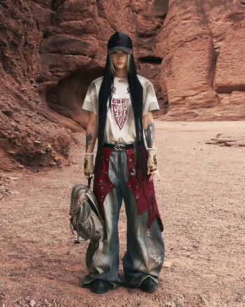 Personsoul Structured Fitted Beast Totem T-Shirt