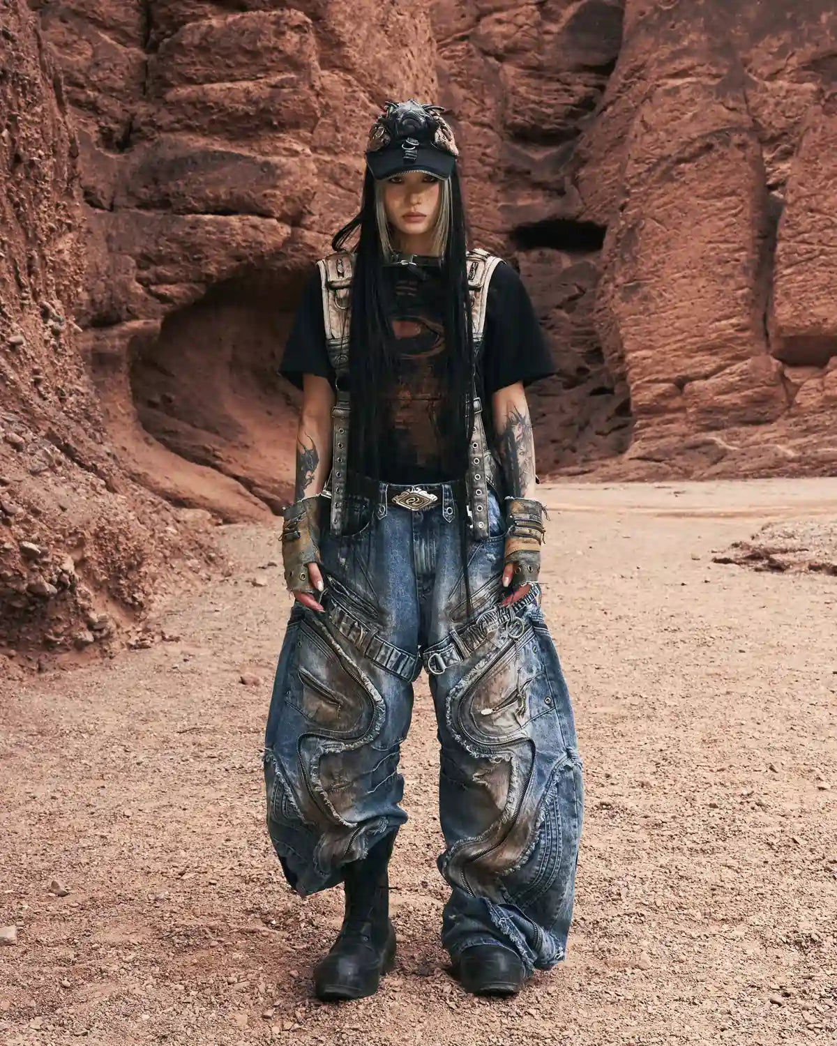 Personsoul Bagua Fuxi Printed T-Shirt In Black