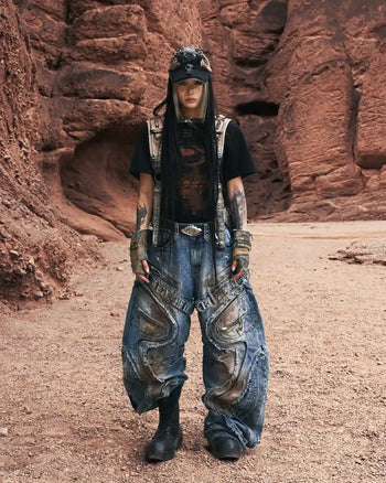 Personsoul Bagua Fuxi Printed T-Shirt In Black