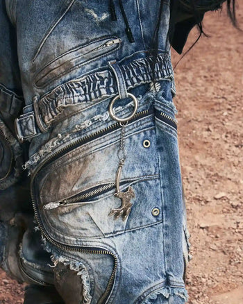 Personsoul Vintage Alloy Pangu Axe-Shaped Pendant