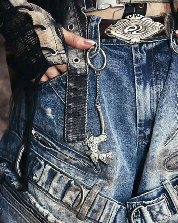 Personsoul Vintage Alloy Pangu Axe-Shaped Pendant