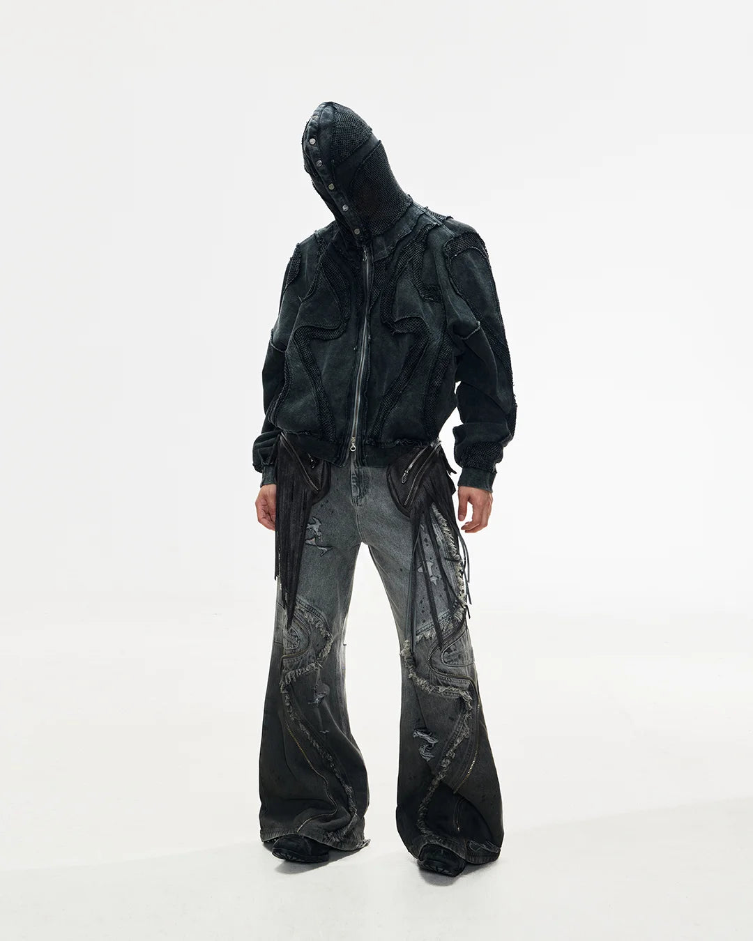 Personsoul Sand Dirty Dye Zip-Up Hoodie - personsoul Personsoul Sand Dirty Dye Zip-Up Hoodie - personsoul