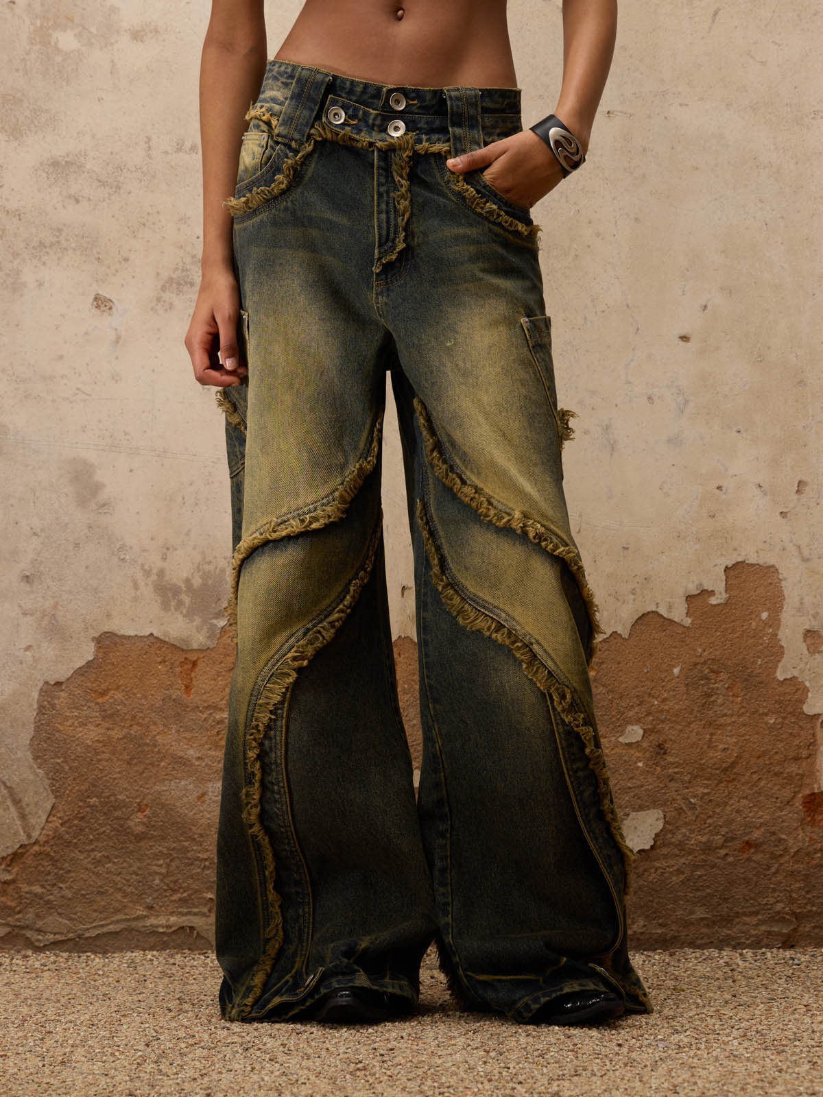 Personsoul Destructive  Denim Retro  Jeans