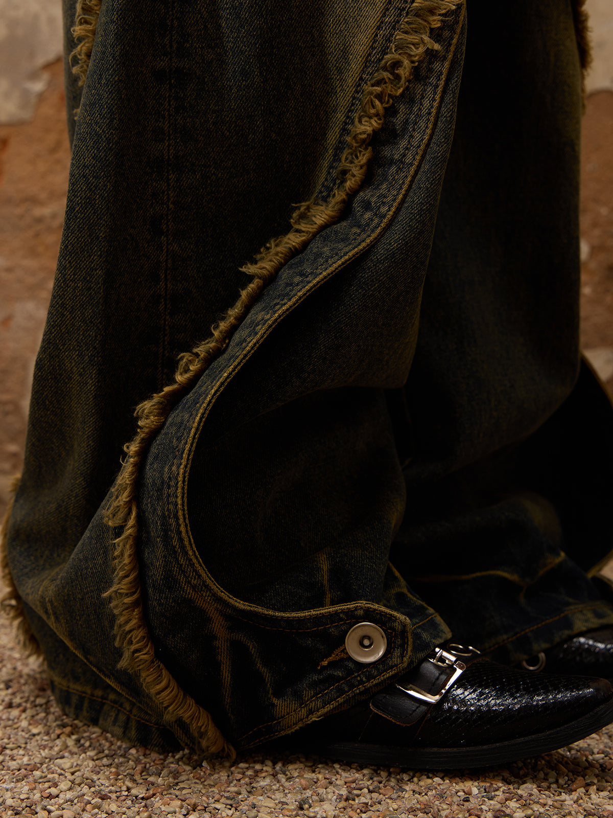 Personsoul Destructive  Denim Retro Blue Jeans