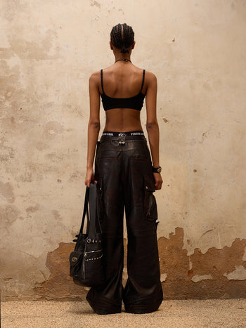 Personsoul Beetle Faxu-Leather Pant