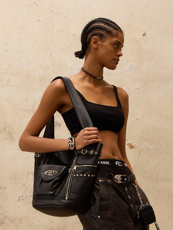 Personsoul Leather Shoulder Bag