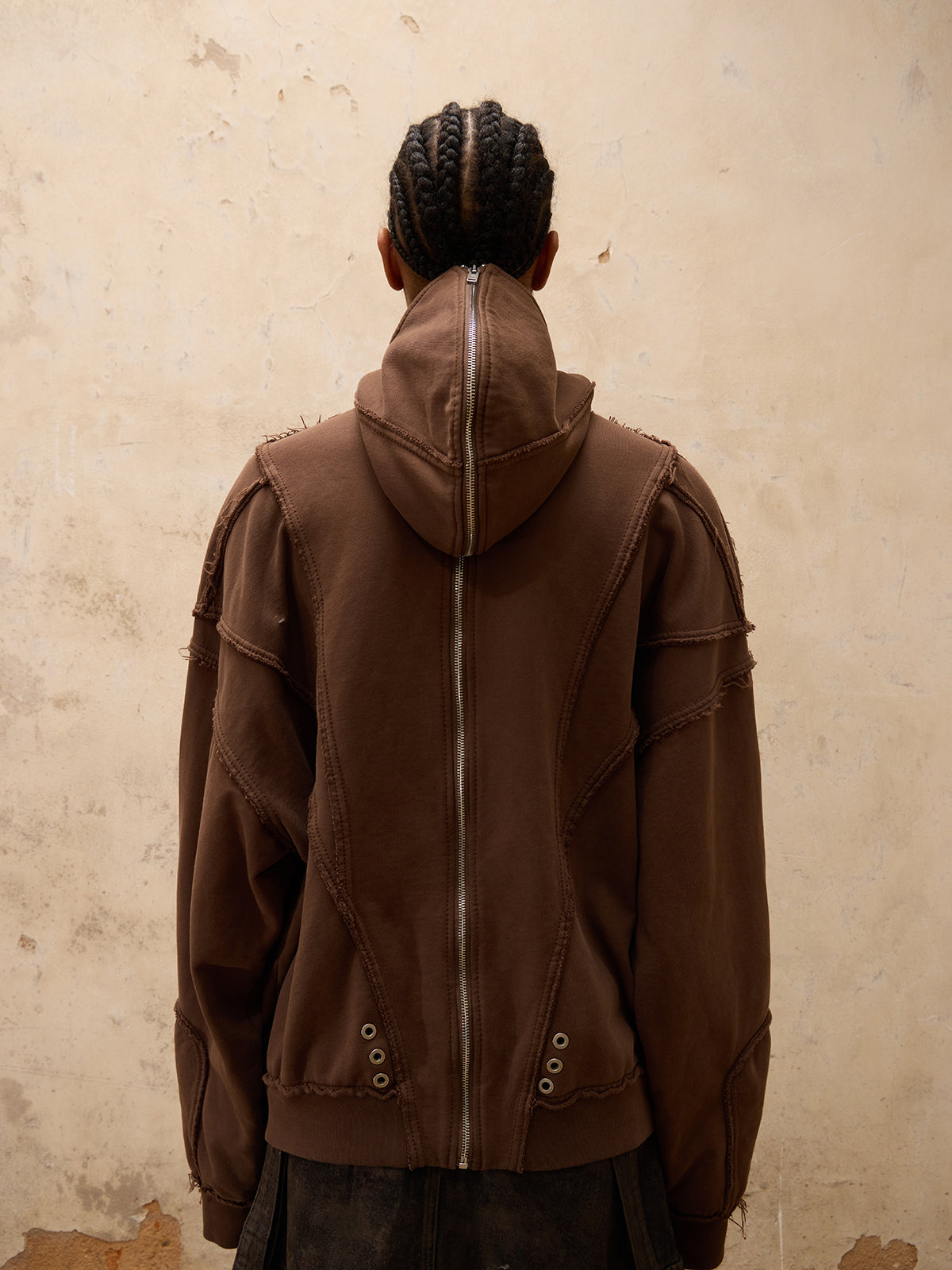 Personsoul Petal Hat Zip Hoodie