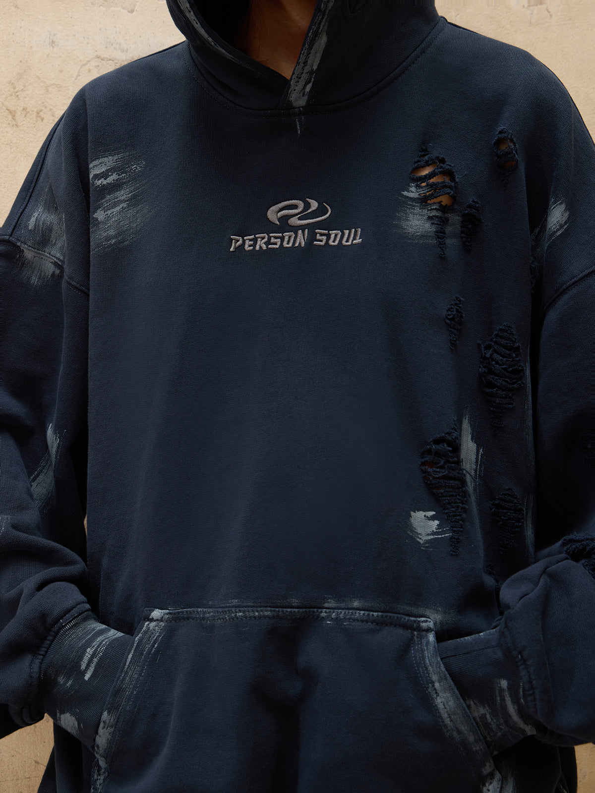 Personsoul Ripped Dirty Hoodie